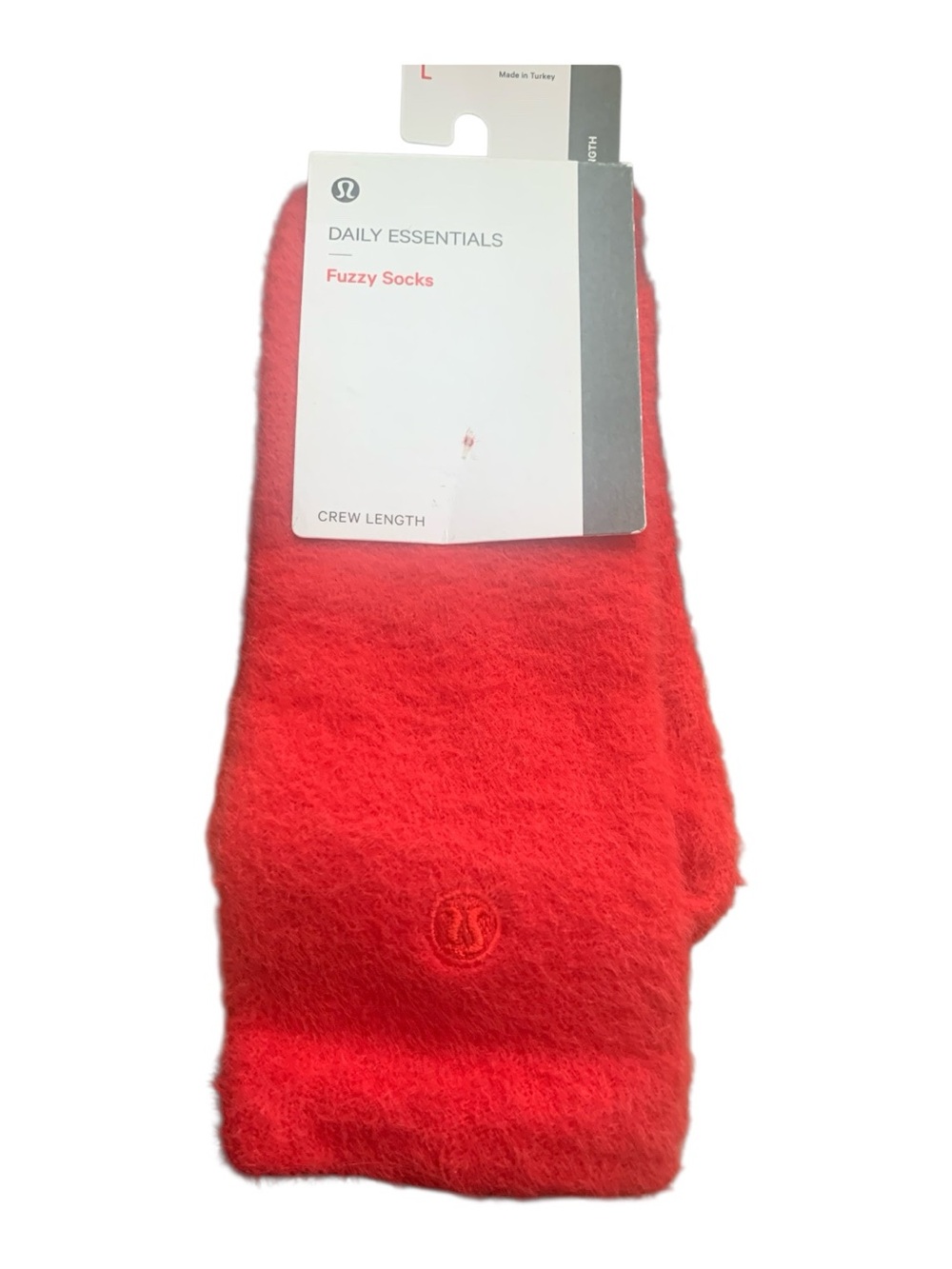 NWT Lululemon fuzzy socks Size L